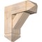 Ekena Millwork Traditional Arts and Crafts Smooth Bracket w/ Offset Brace, Douglas Fir, 7 1/2"W x 20"D x 20"H BKT0806X20X20TRA03SDF - alternate 1
